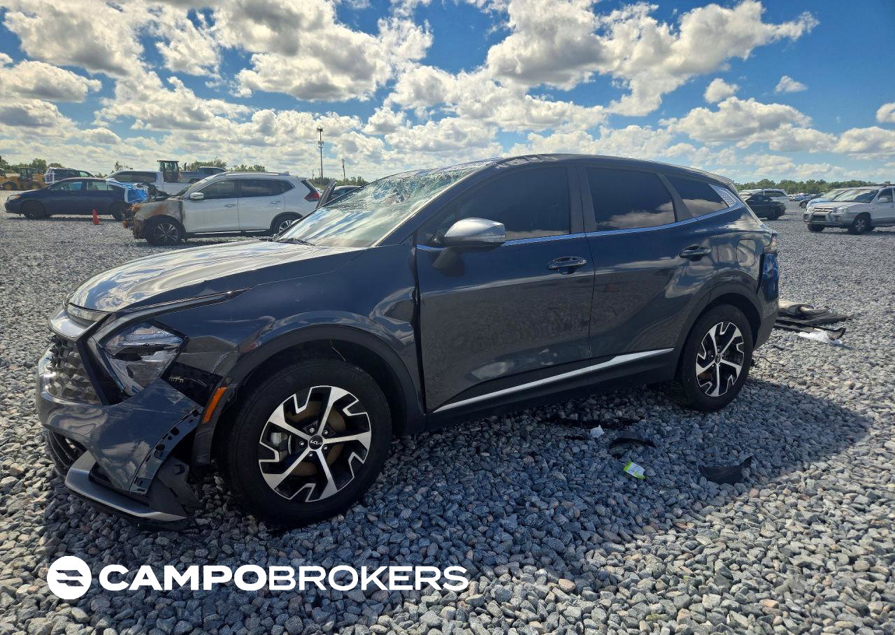 2023 Kia Sportage Ex, daño Volcadura, Copart lote 72707036