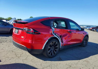 2022 Tesla Model X, daño Lateral, Copart lote 64991166, foto 3 de 13