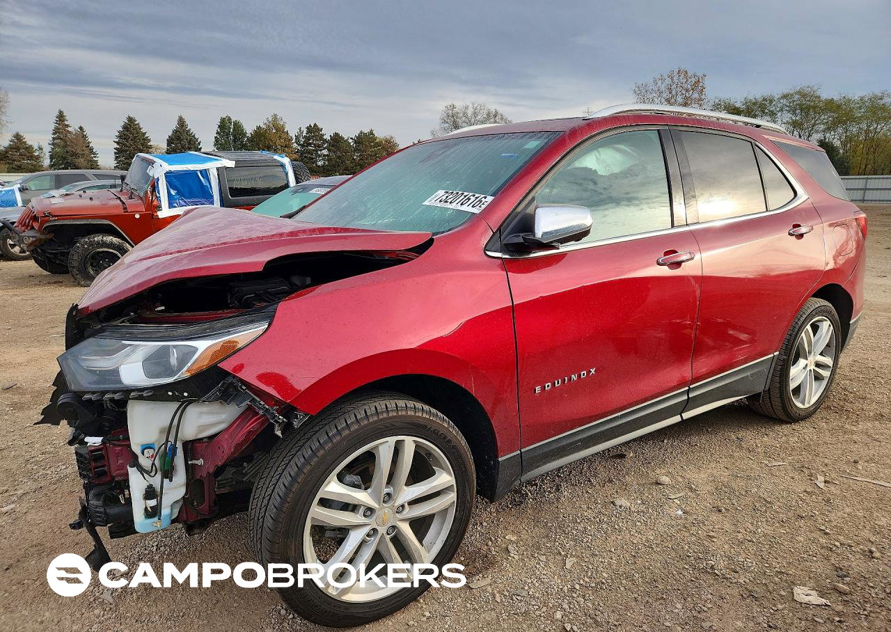 2019 Chevrolet Equinox Premier, пошкодження: Передня частина, Copart лот 73201616
