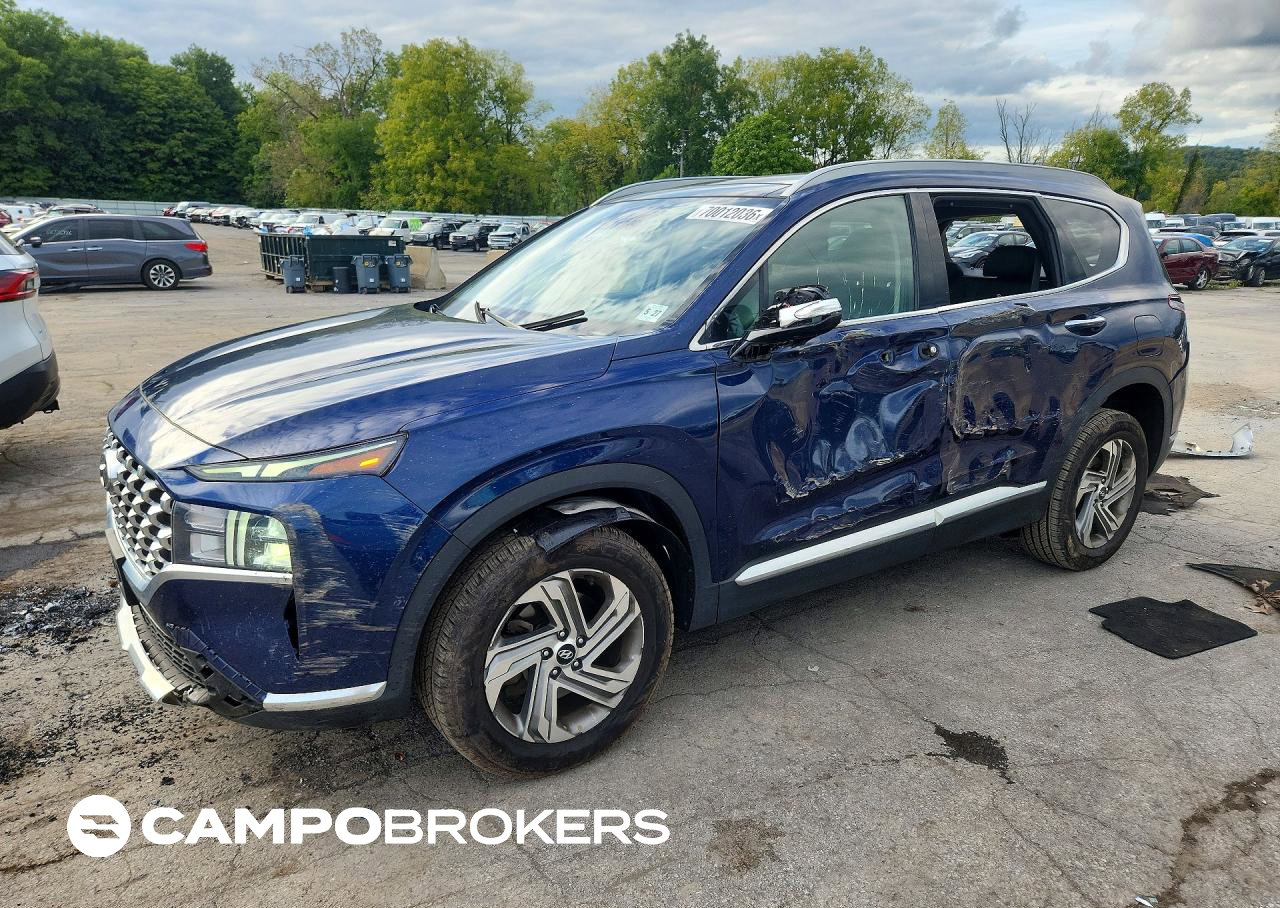 2022 Hyundai Santa Fe Sel, daño Lateral, Copart lote 70012036