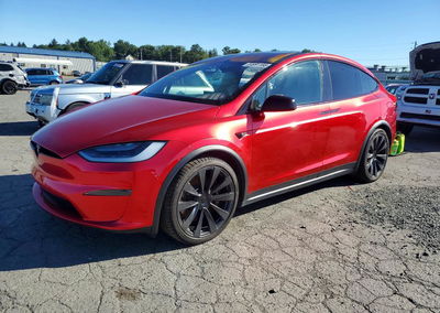 2022 Tesla Model X, daño Lateral, Copart lote 64991166