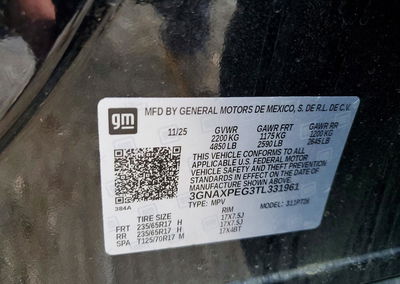 2026 Chevrolet Equinox Lt, uszkodzenie: Przód, Copart lot 70000886, zdjęcie 14 z 14