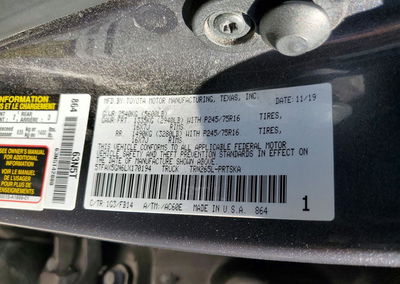 2020 Toyota Tacoma Sr, daño Trasero, Copart lote 73799566, foto 12 de 12