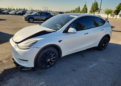 2023 Tesla Model Y, Front End damage, Copart lot 70913576