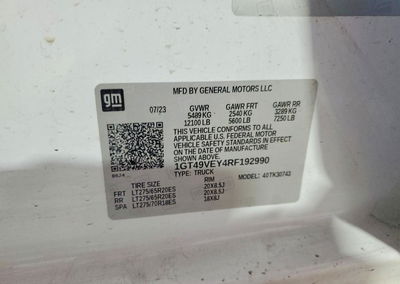 2024 Gmc Sierra K3500 At4, Side damage, Copart lot 69582176, photo 12 of 12