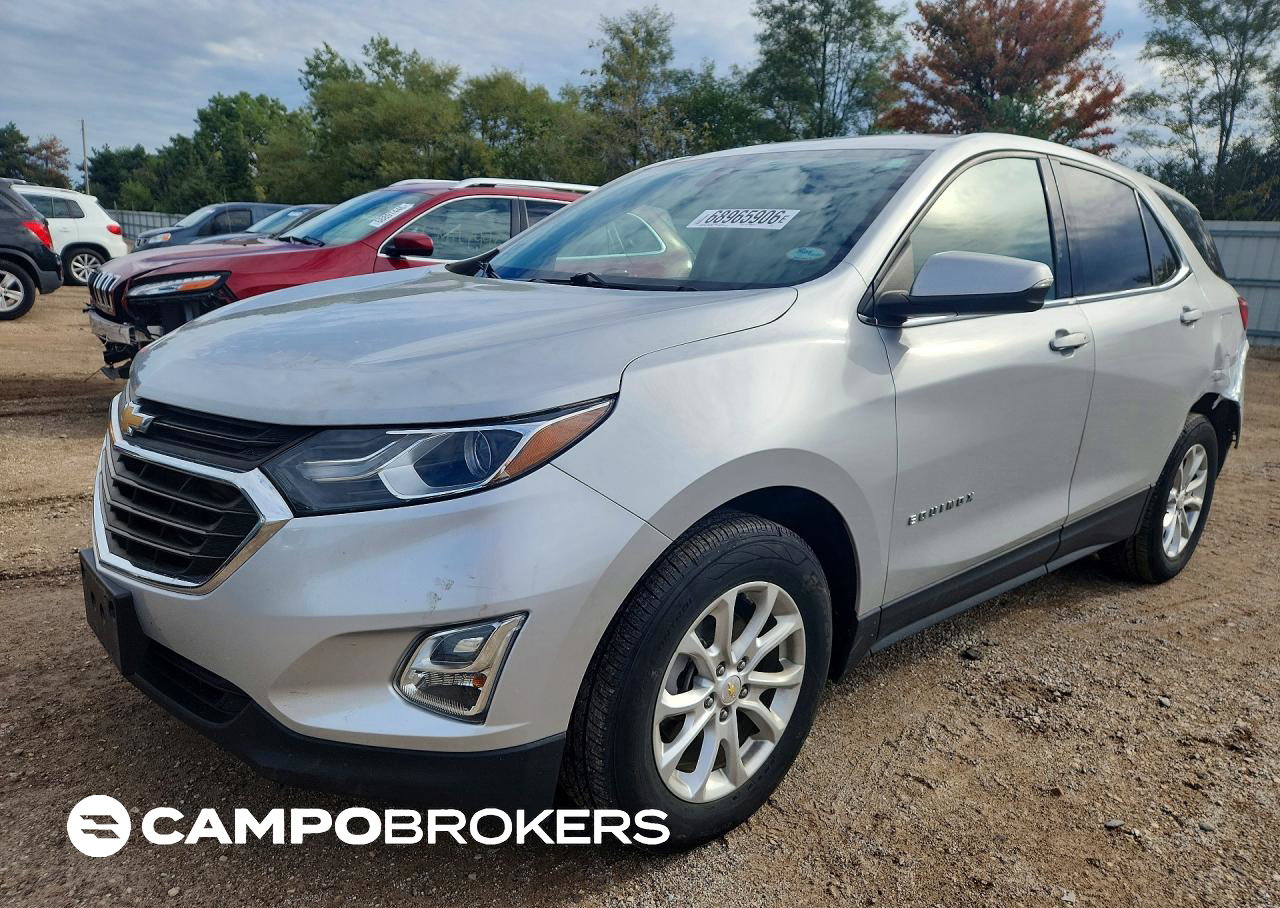 2019 Chevrolet Equinox Lt, daño Lateral, Copart lote 68965906