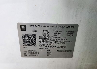 2019 Chevrolet Silverado Ld K1500 Lt, daño Frontal, Copart lote 72838746, foto 12 de 14